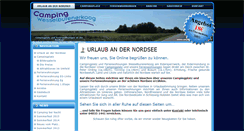 Desktop Screenshot of camping-wesselburenerkoog.de
